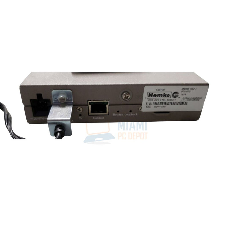 ACCEDIAN NETWORKS AEN-1000-GE EtherNID P/N 501-015-17 con adaptador de corriente