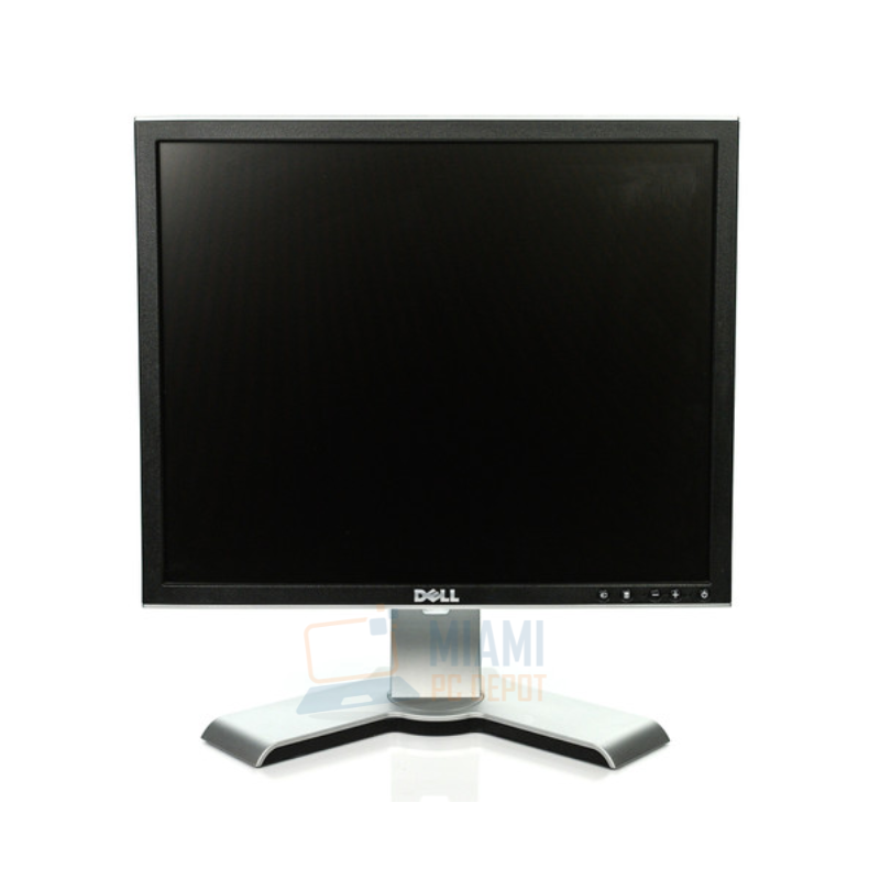 Monitor Dell de pantalla plana de 19 pulgadas, color negro, 1280 x 1024, con soporte de altura ajustable y cables 