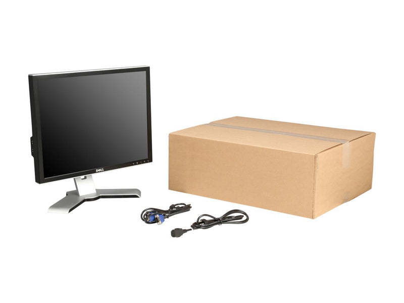Black 20.1" 16ms ultra sharp LCD Monitor Grade A 300 cd/m2 800:1 Dell 2007FPB Silver (renewed)