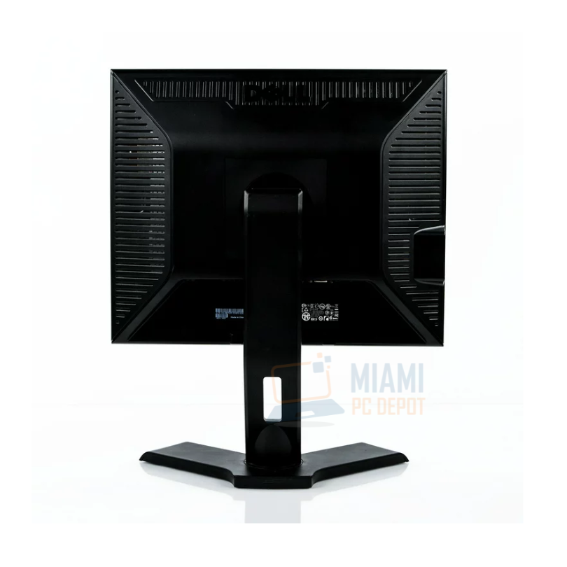 Monitor Dell de pantalla plana de 19 pulgadas, color negro, 1280 x 1024, con soporte de altura ajustable y cables 