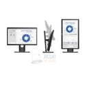 Monitor vertical Dell Professional P2017H de 20" HDMI que incluye cables y soporte 