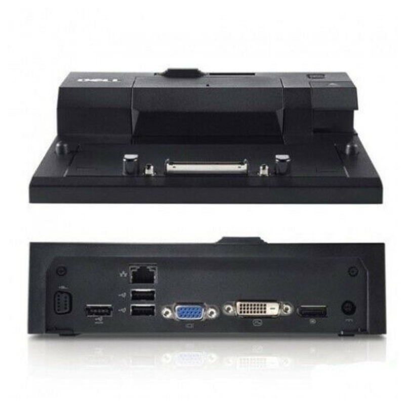 Dell E-Port PR03x Docking Station Replicator USB 3.0 with ac adapter