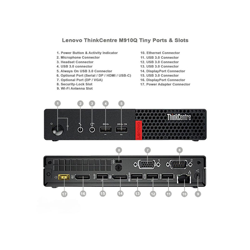 Computadora de escritorio pequeña Dell 5070 (SFF) | i5 9.ª generación | 16 GB de RAM DDR4 | SSD de estado sólido de 240 GB + disco duro de 500 GB | (Renovado)