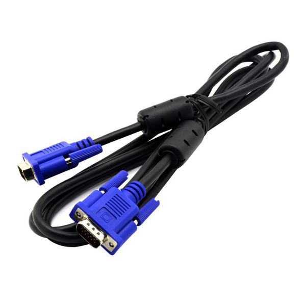 VGA to VGA Cable, 1.5m/5 Feet VGA Male to Male Video Extension Cable VGA Adapter for Computer PC to Monitor Screen Projector with VGA Socket Port