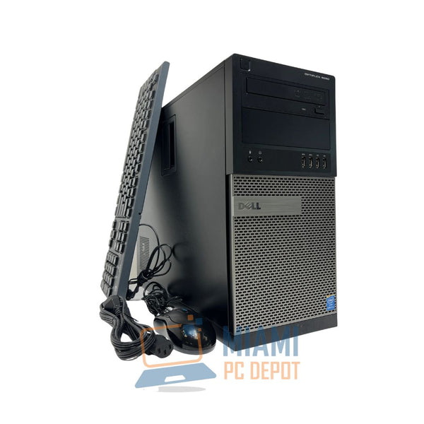 Dell 9020 Desktop PC, Intel Core i5-4590-3.2 GHz, 8GB Ram, 240GB SSD + DVD-RW Renewed