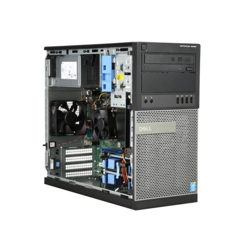 Dell 9010 Desktop PC, Intel Core i5-3470-3.2 GHz, 8GB Ram, 240GB SSD + DVD-RW Renewed