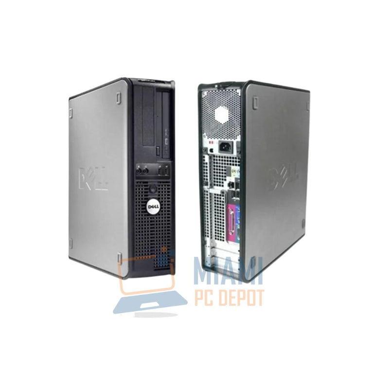 Dell Optiplex 390 Desktop Computer Intel Dual-Core 2.93GHz, 4GB RAM, 120GB SSD+ 500GB HDD,  19 in LCD Monitor x 2 Renewed
